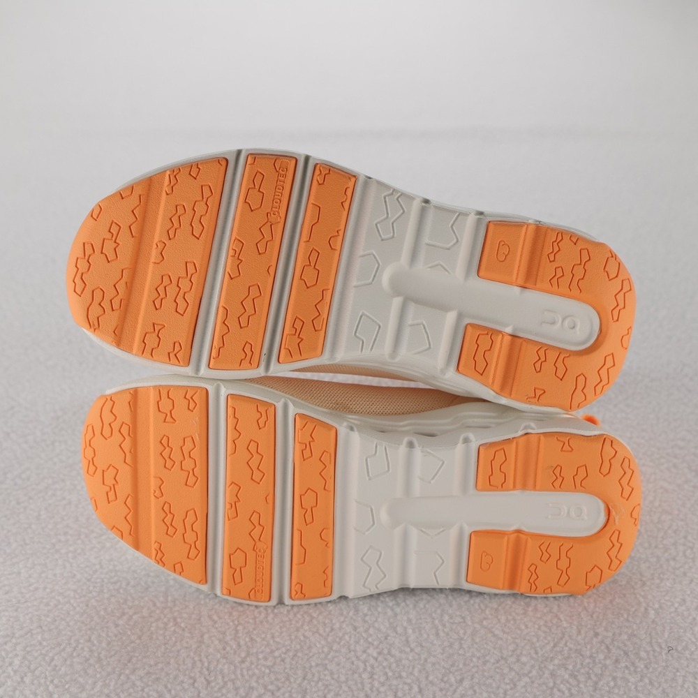 On Running Cloudleap Kids Shoes Tangerine Blonde Sneakers US 11 New - Picture 7 of 9
